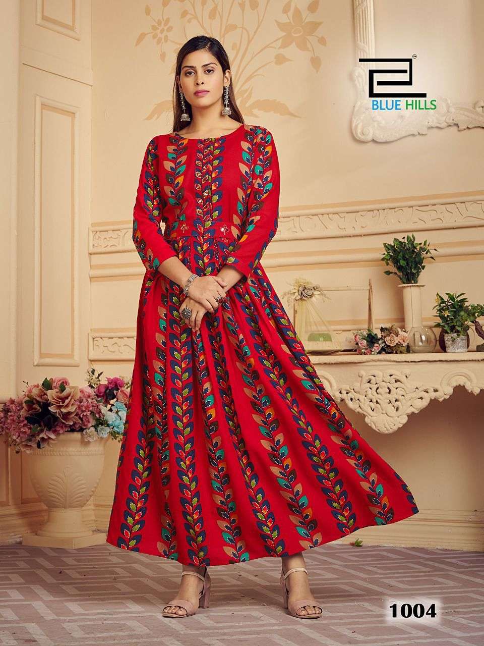 Blue Hills Rose Vol 1 Catalog Rayon Wear Designer Kurtis Wholesale