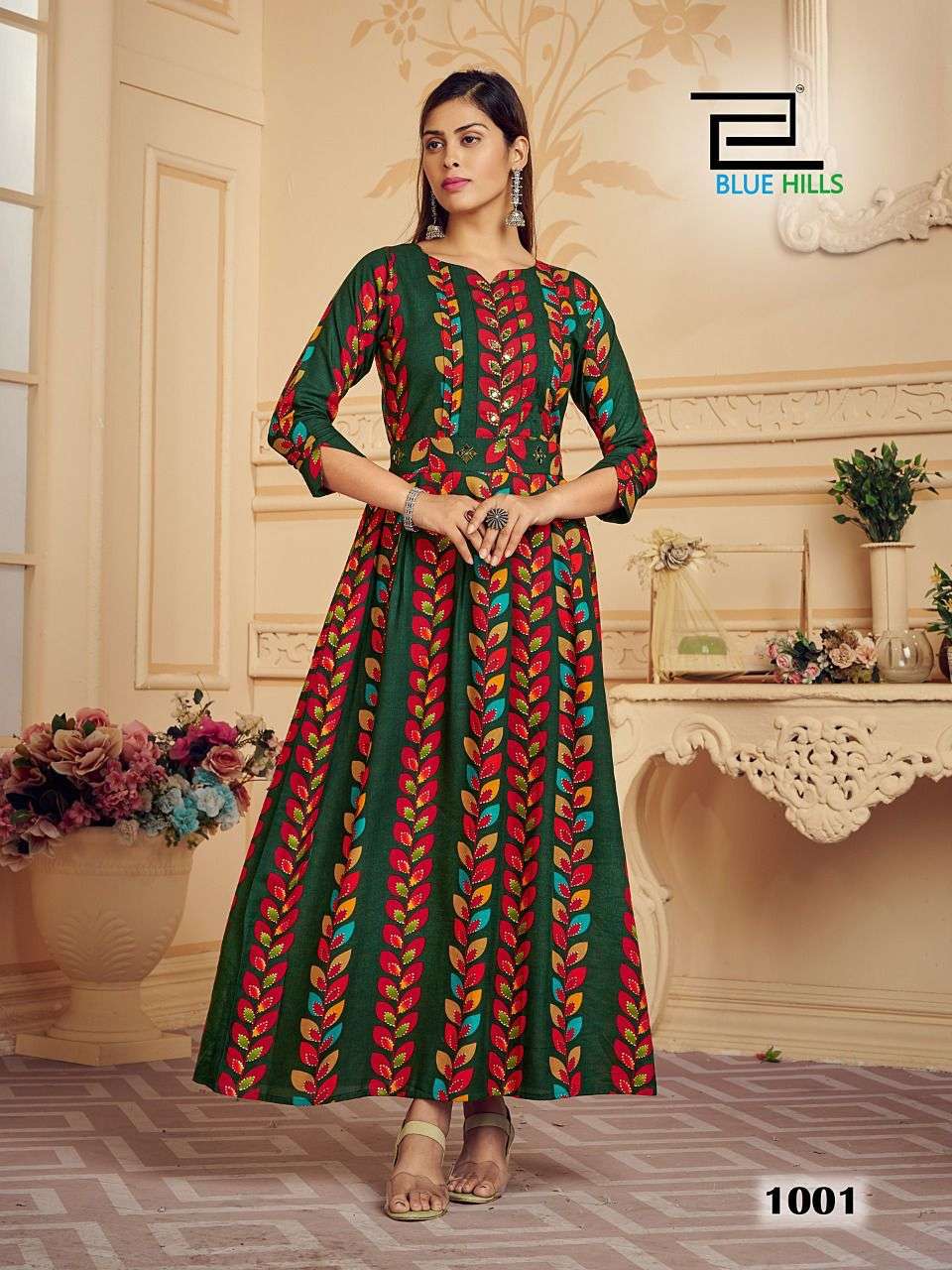 Blue Hills Rose Vol 1 Catalog Rayon Wear Designer Kurtis Wholesale