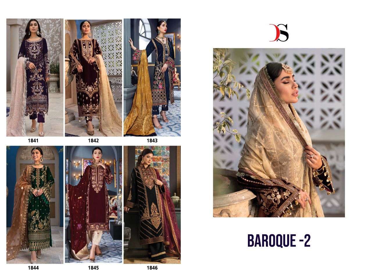Deepsy Baroque Vol 2 Catalog Pakistani Salwar Suits Wholesale