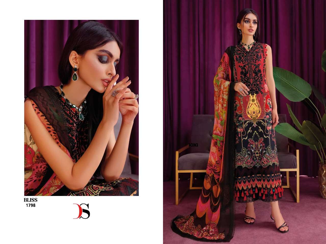 Deepsy Bliss Vol 4 Kiki Catalog Pashmina Wear Pakistani Salwar Suits Wholesale