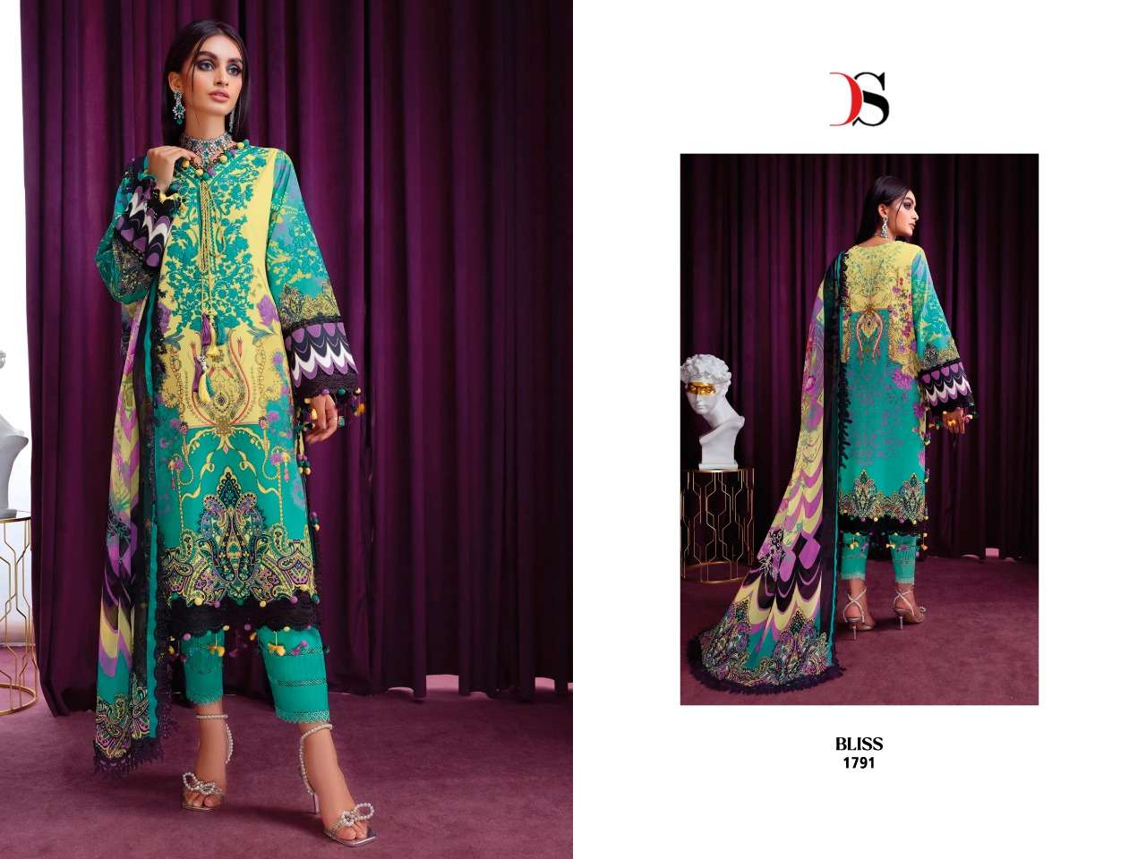 Deepsy Bliss Vol 4 Kiki Catalog Pashmina Wear Pakistani Salwar Suits Wholesale