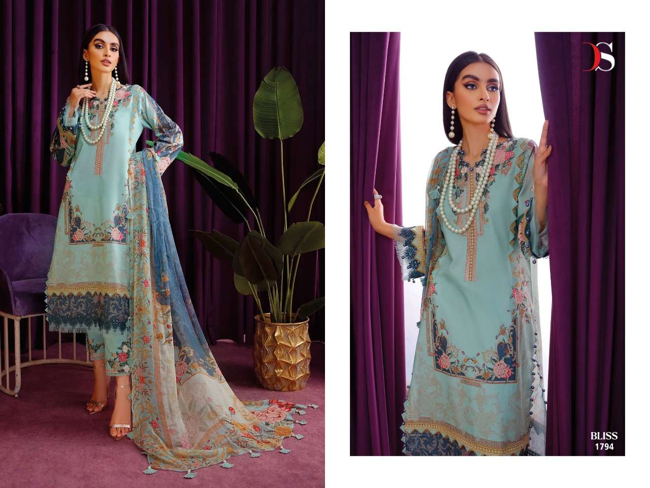 Deepsy Bliss Vol 4 Kiki Catalog Pashmina Wear Pakistani Salwar Suits Wholesale