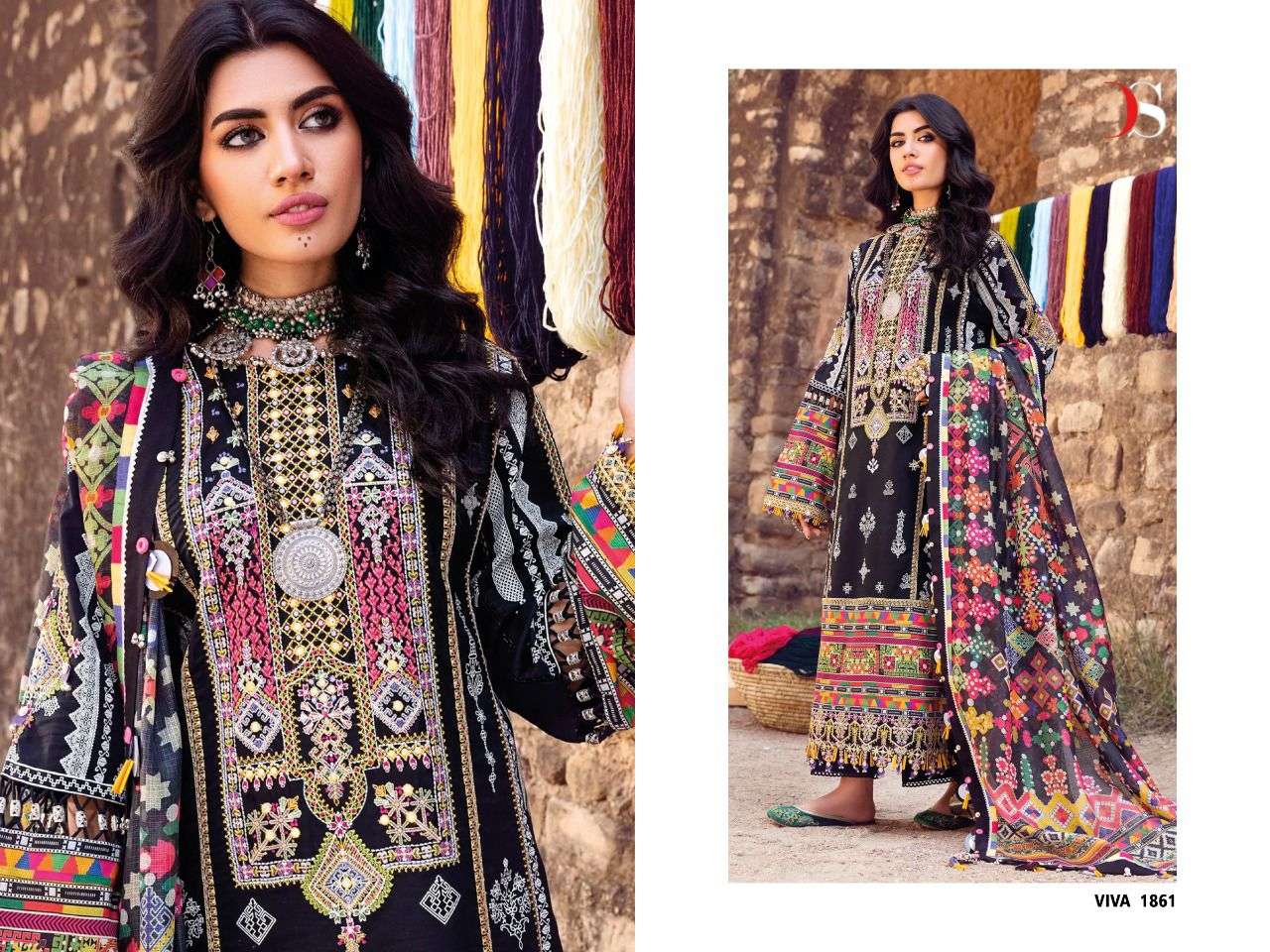 Deepsy Viva Anaya Catalog Embroidery Wear Pakistani Salwar Kameez Wholesale