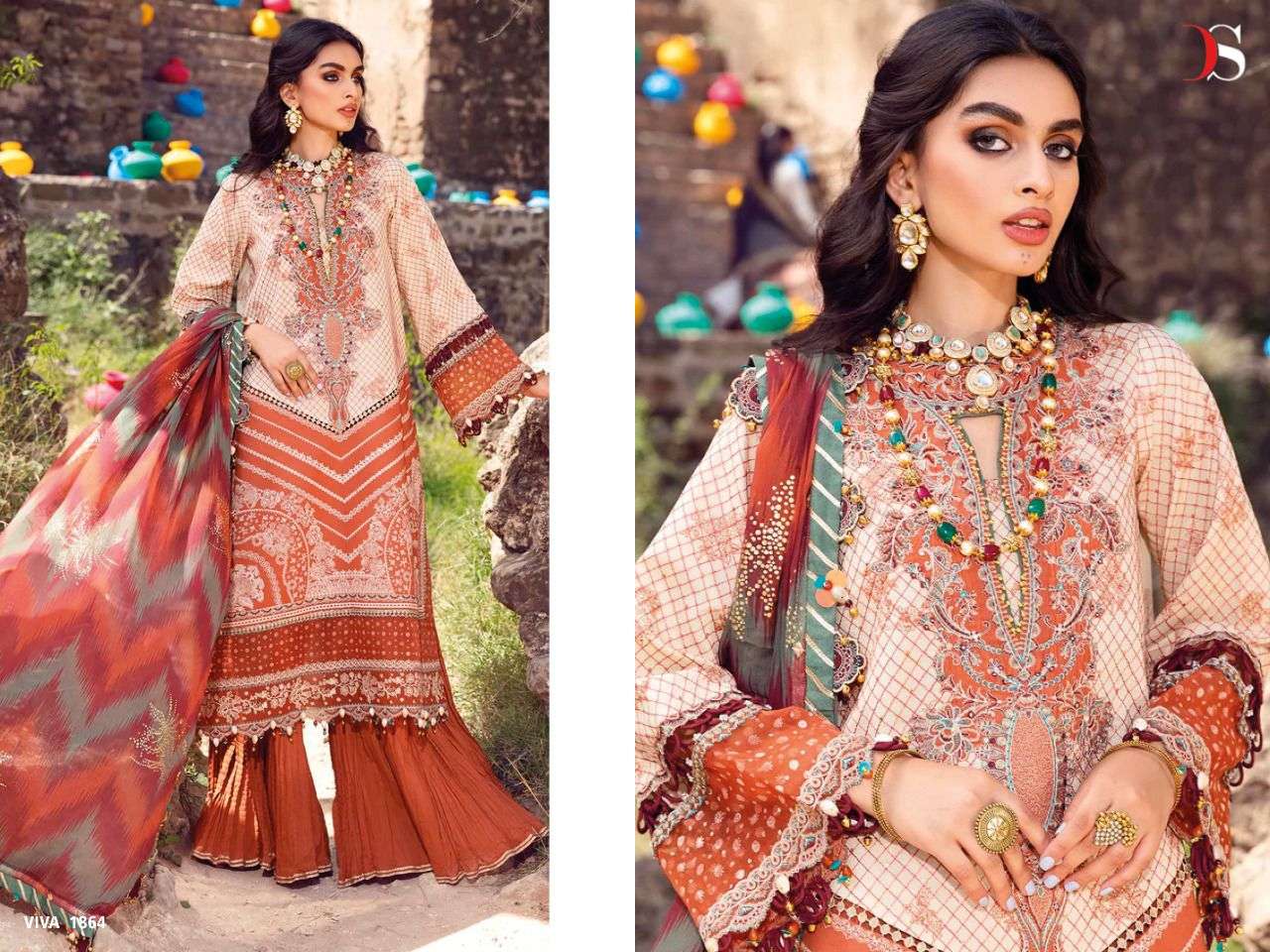 Deepsy Viva Anaya Catalog Embroidery Wear Pakistani Salwar Kameez Wholesale