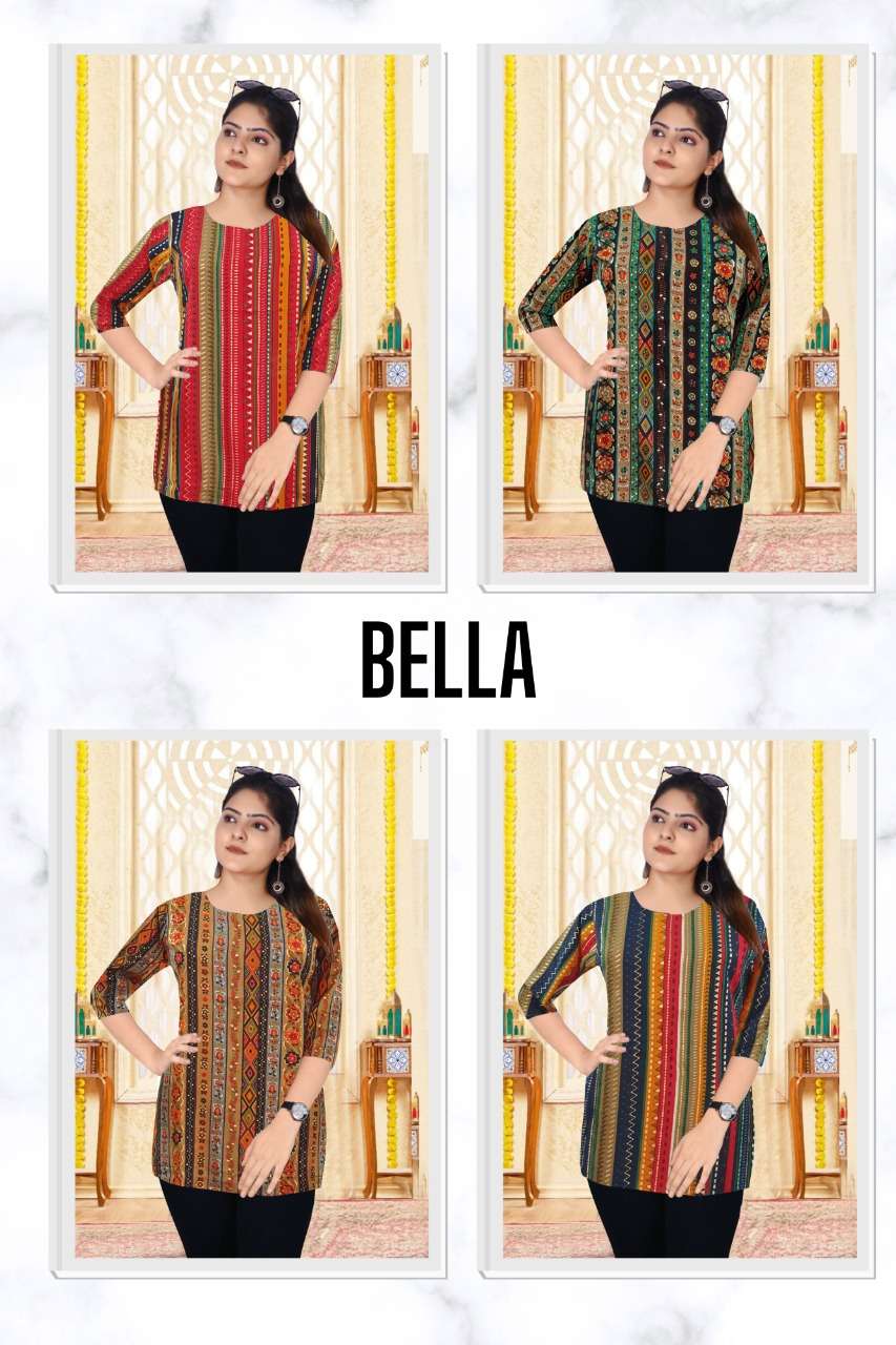 Ff Bella Catalog Heavy Rayon western Ladies Top Wholesale