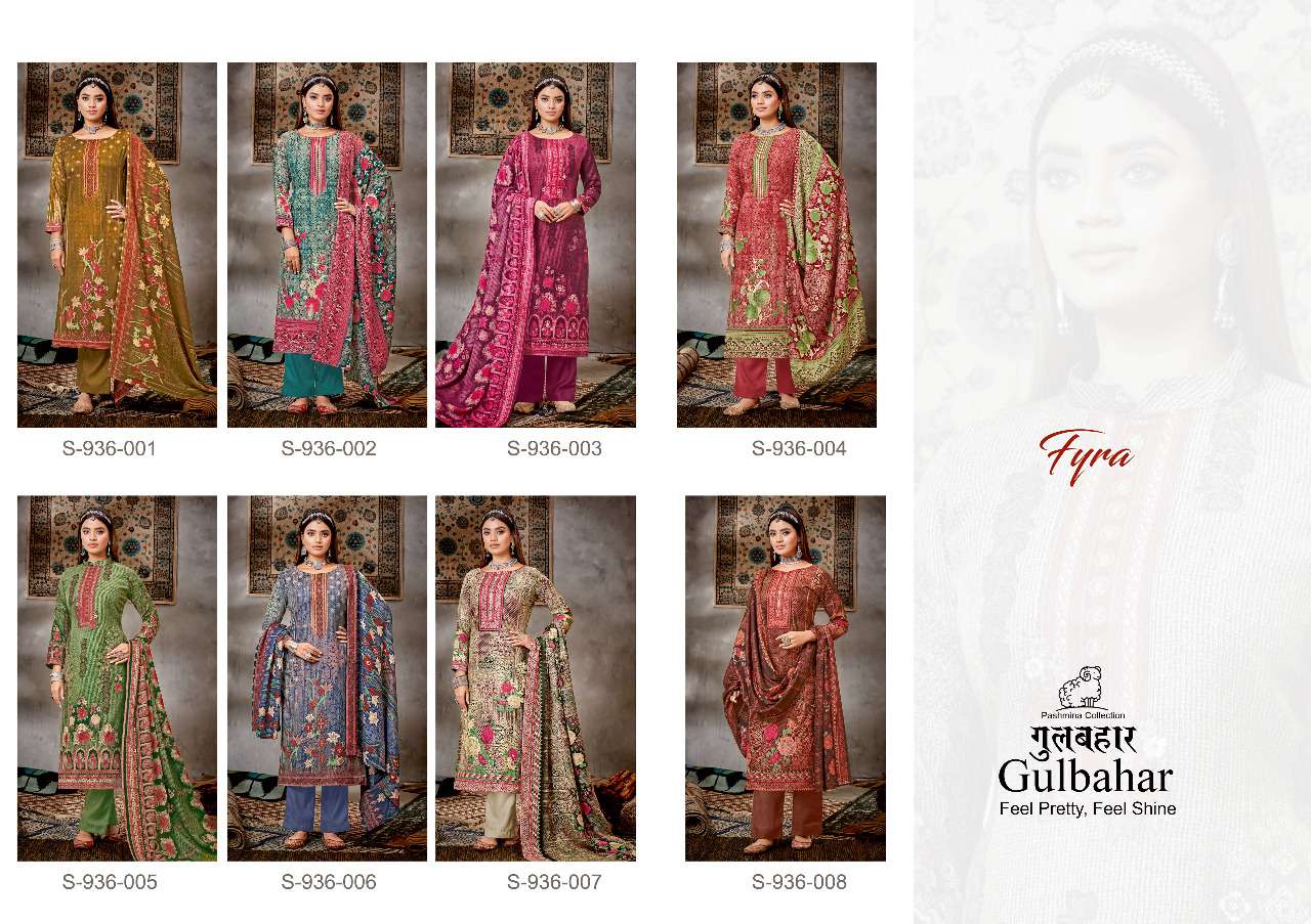 Fyra Gulbahar Catalog Festive Wear Pashmina Dress Materials Wholesale