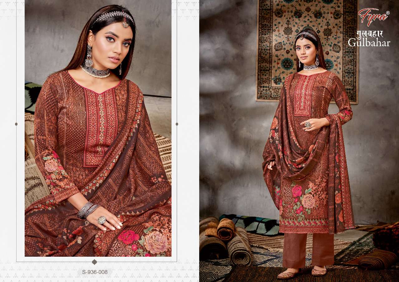 Fyra Gulbahar Catalog Festive Wear Pashmina Dress Materials Wholesale