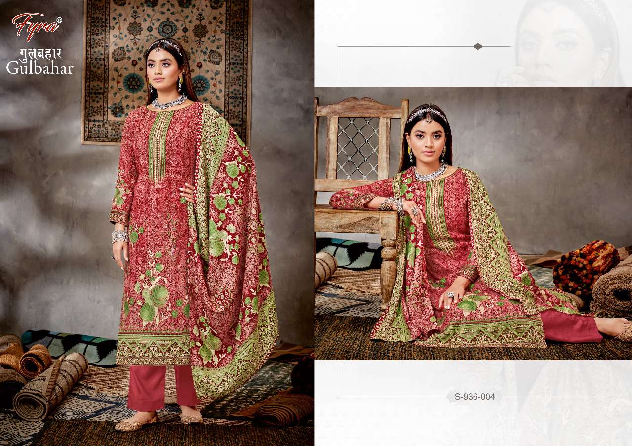 Fyra Gulbahar Catalog Festive Wear Pashmina Dress Materials Wholesale