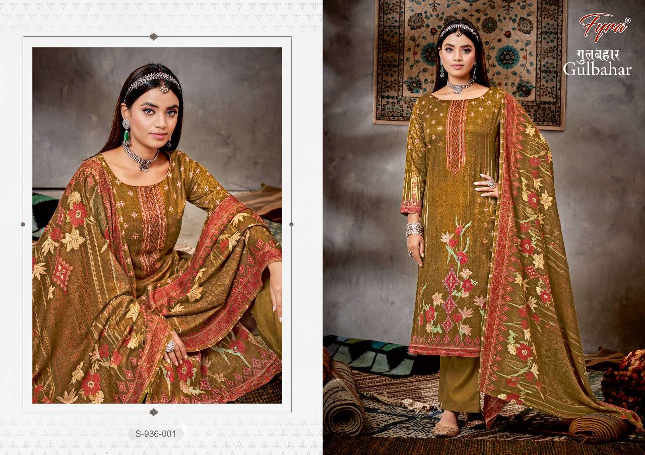 Fyra Gulbahar Catalog Festive Wear Pashmina Dress Materials Wholesale