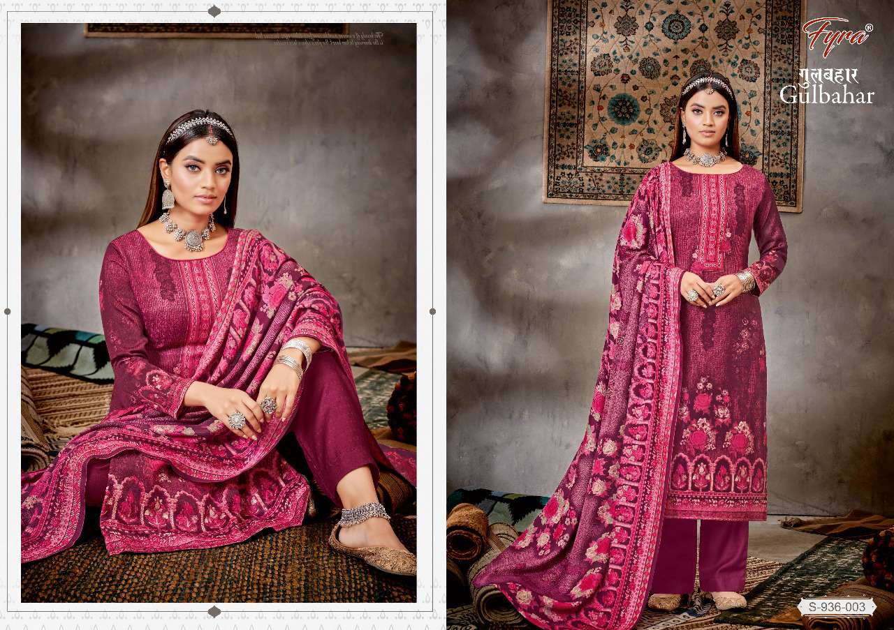 Fyra Gulbahar Catalog Festive Wear Pashmina Dress Materials Wholesale