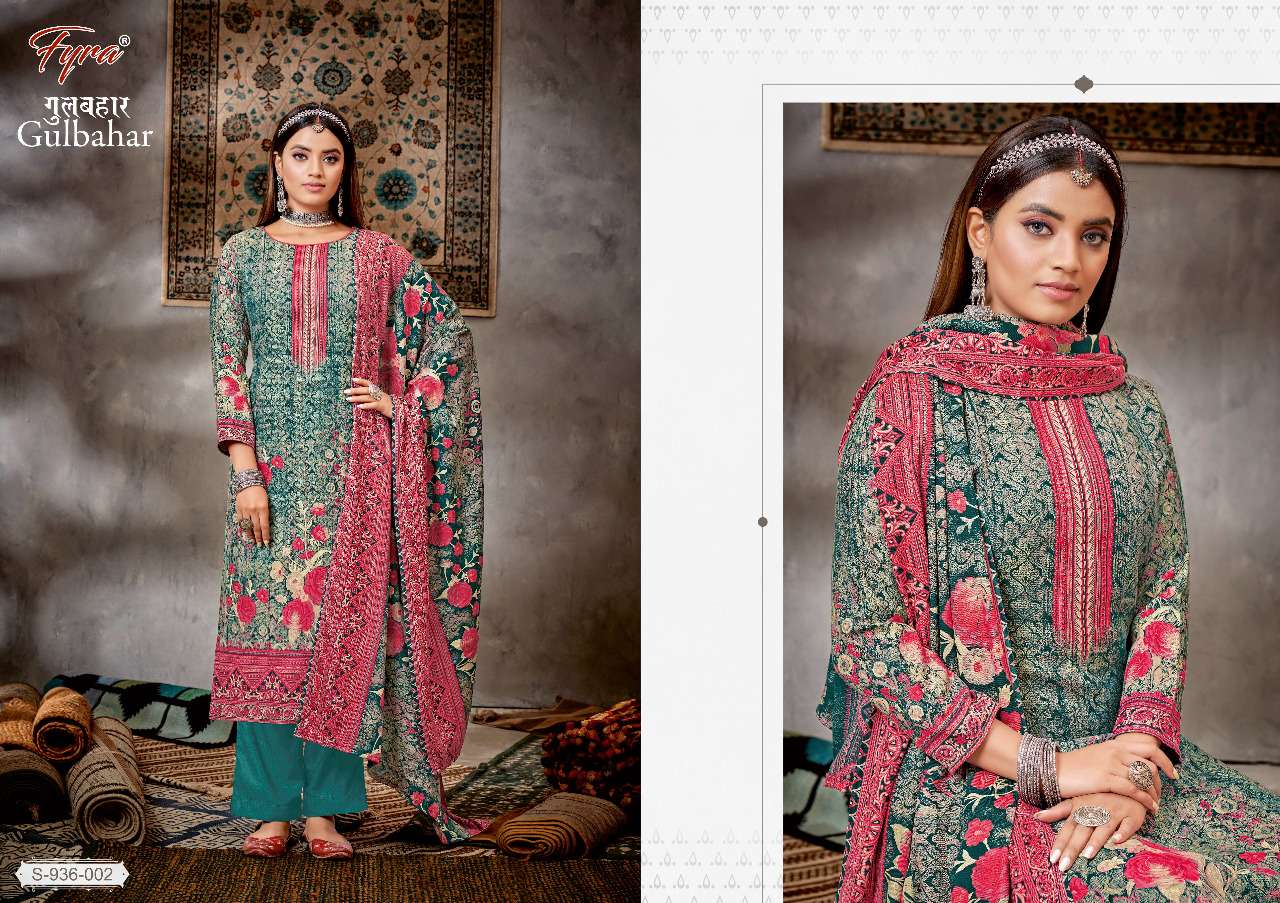Fyra Gulbahar Catalog Festive Wear Pashmina Dress Materials Wholesale