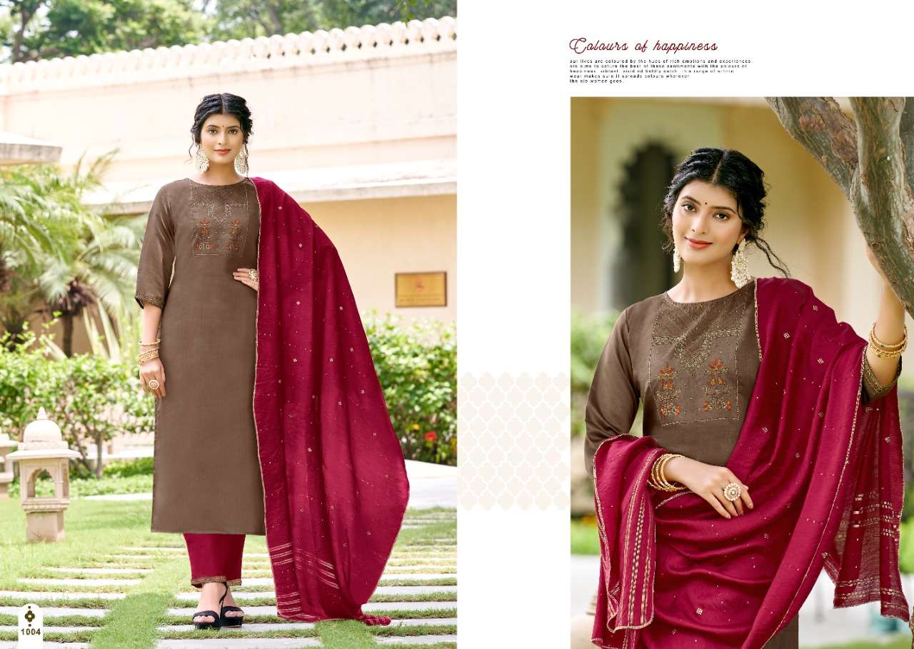 Jinesh Nx Amaira Catalog Festive Wear Kurti Pant With Dupatta Wholesale