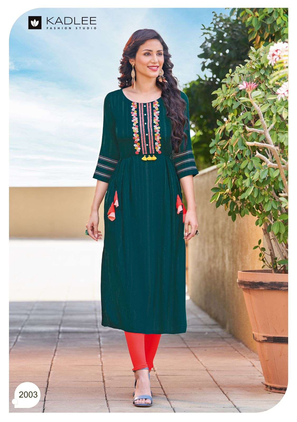 Kadlee Inayat Catalog Fancy Wear Embroidery Kurtis Wholesale
