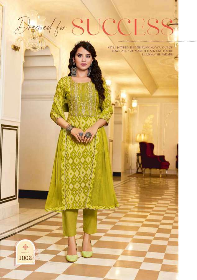 Kajal Style Swagger Vol 1 Catalog Designer Wear Kurti Pant With Dupatta Wholesale