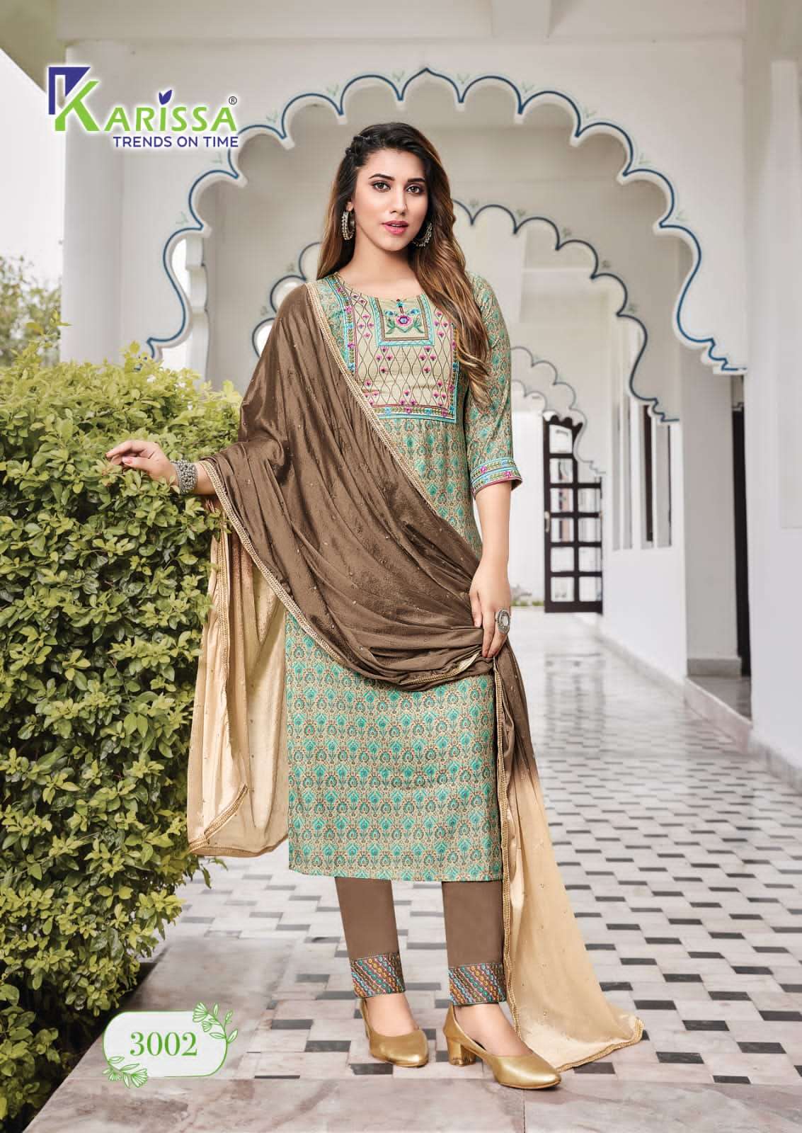 Karissa Siya Vol 3 Catalog Trendy Premium Foil Print Kurti With Bottom Dupatta Wholesale