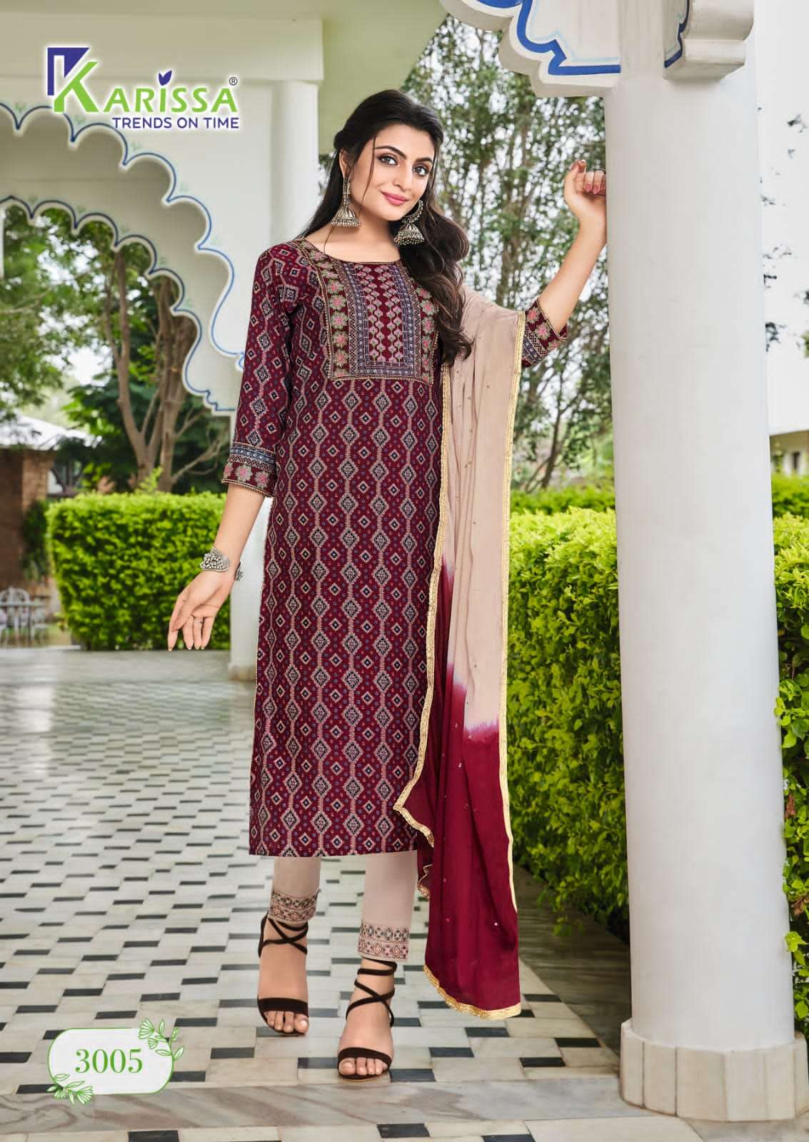 Karissa Siya Vol 3 Catalog Trendy Premium Foil Print Kurti With Bottom Dupatta Wholesale