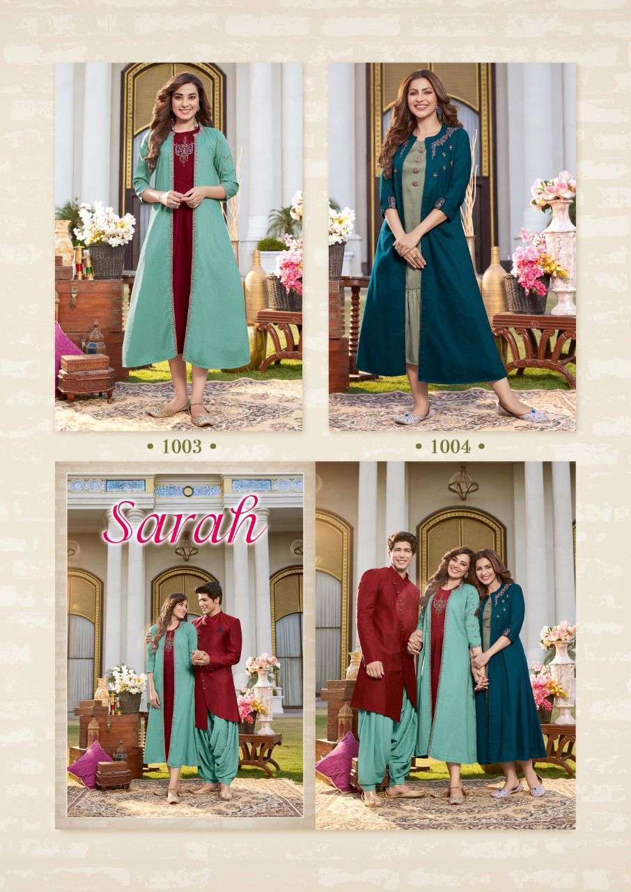 Koodee Sarah Catalog Chinon With Inner Anarkali kurtis Wholesale