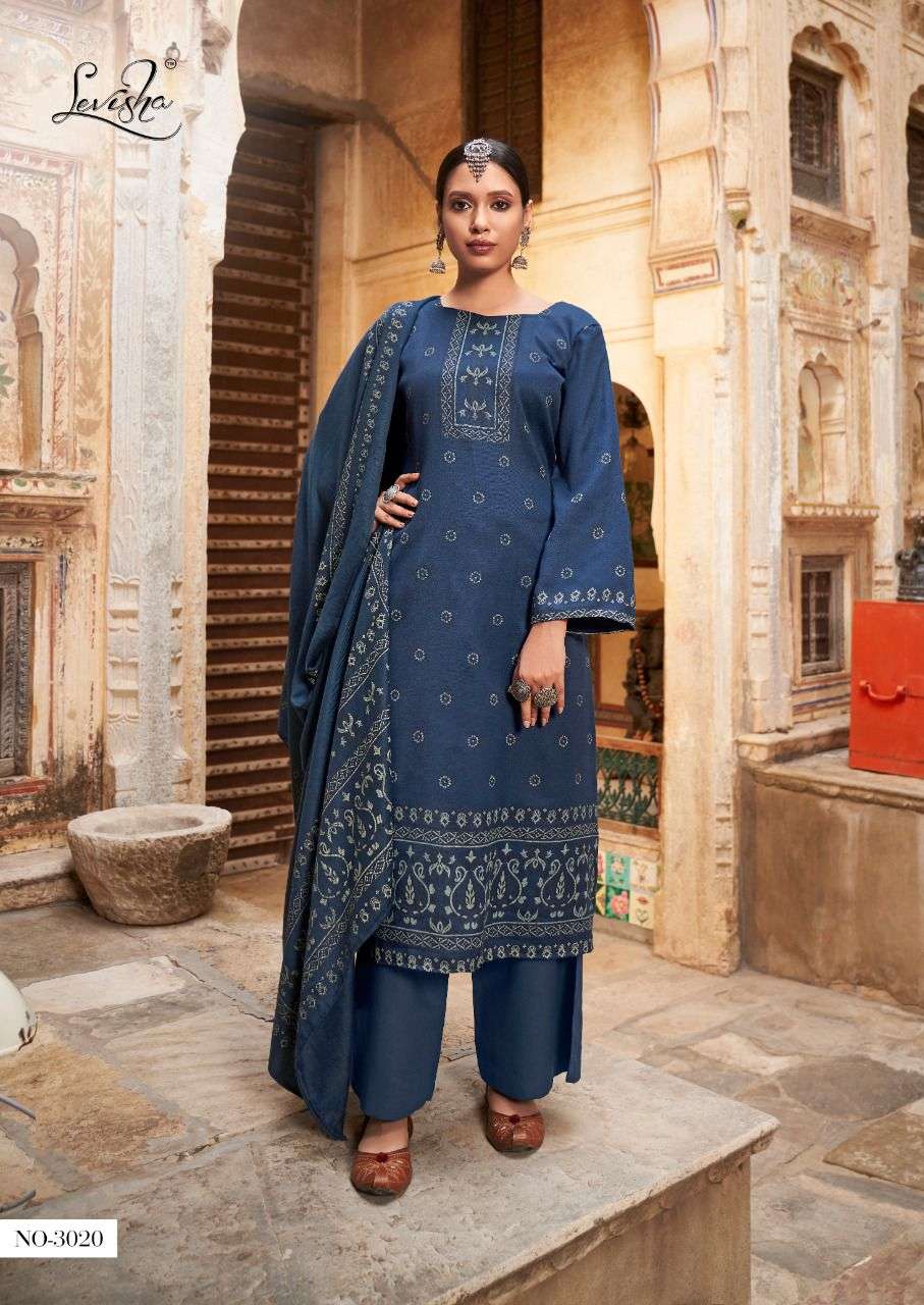 Levisha Alisha Vol 3 Catalog Pashmina Winter Wear Dress Materials Wholesale