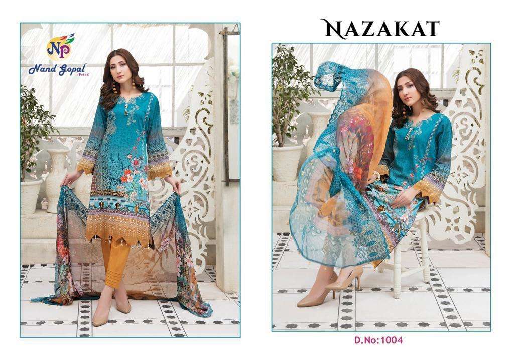Nand Gopal Nazakat Vol 1 Catalog Cotton Printed Dress Materials Wholesale