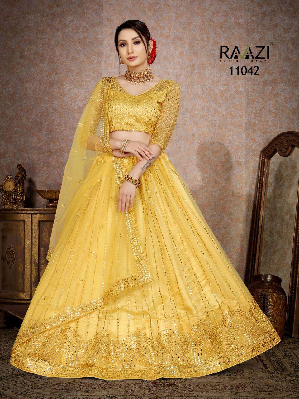 Rama Raazi Catalog Mirror Magic Embroidery Lehenga Choli Wholesale