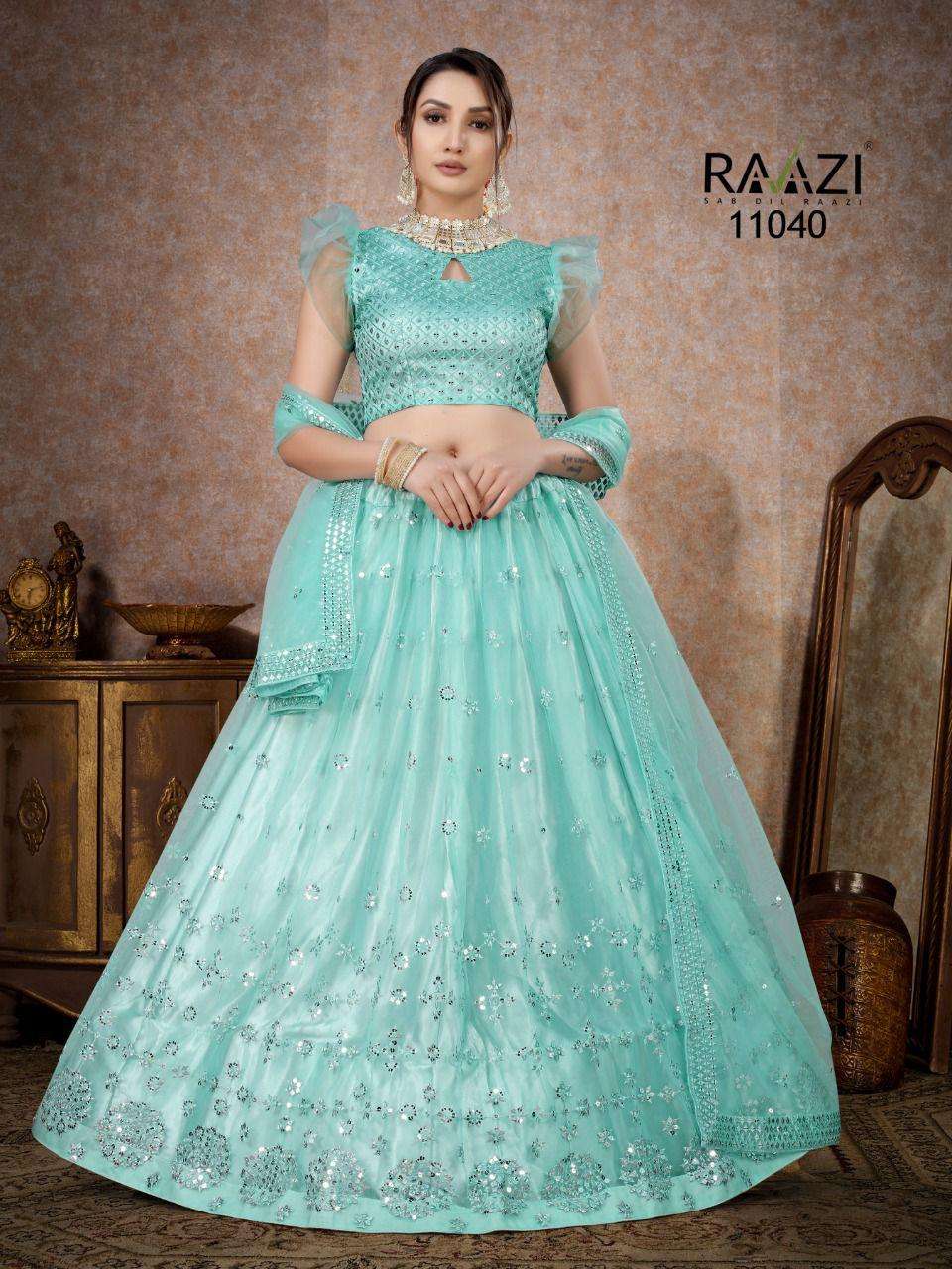 Rama Raazi Catalog Mirror Magic Embroidery Lehenga Choli Wholesale