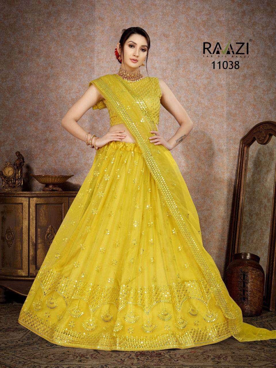 Rama Raazi Catalog Mirror Magic Embroidery Lehenga Choli Wholesale