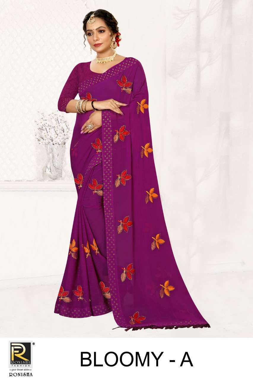 Ronisha Bloomy Catalog Casual Wear Art Silk Sarees Wholesale