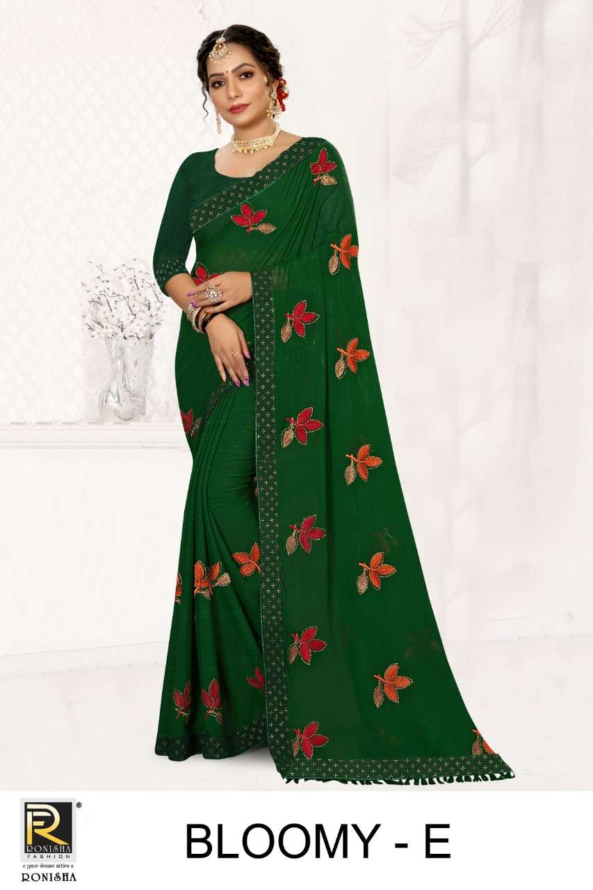Ronisha Bloomy Catalog Casual Wear Art Silk Sarees Wholesale