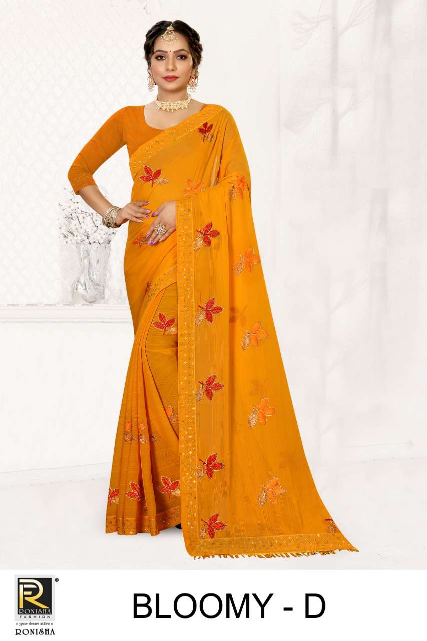 Ronisha Bloomy Catalog Casual Wear Art Silk Sarees Wholesale