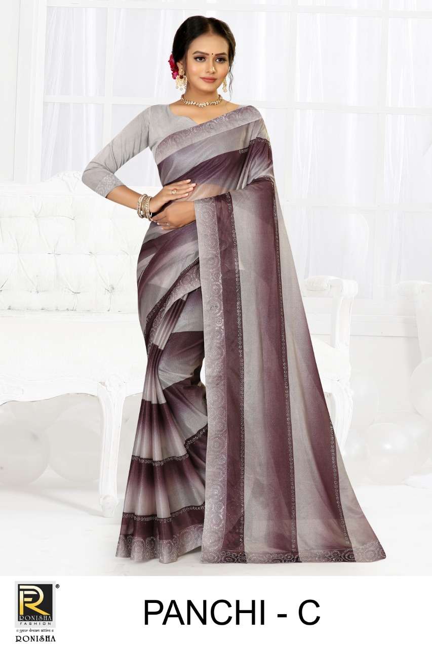 Ronisha Panchi Catalog Lycra Festive Wear Sarees Wholesale
