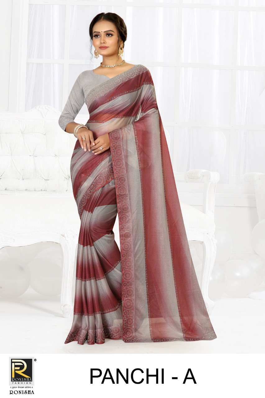 Ronisha Panchi Catalog Lycra Festive Wear Sarees Wholesale