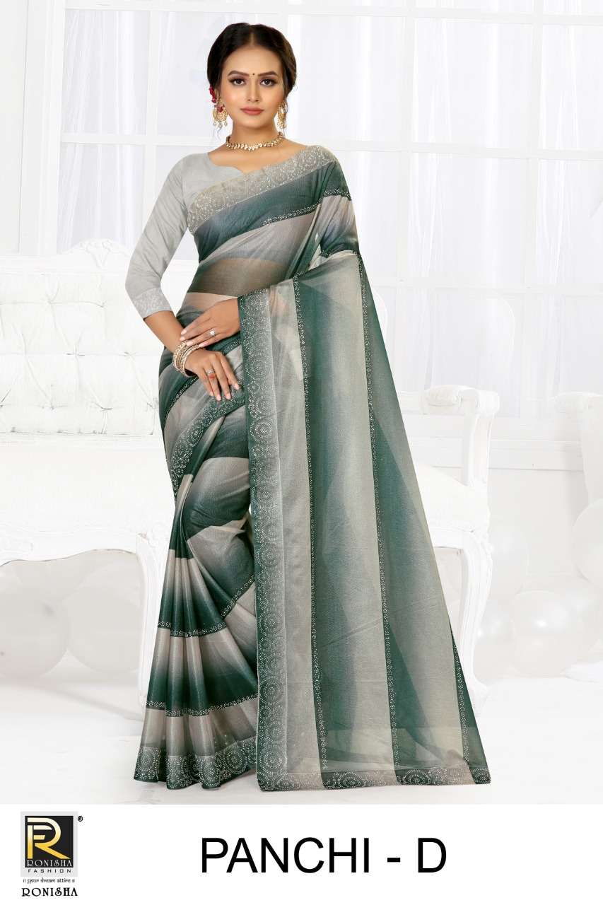 Ronisha Panchi Catalog Lycra Festive Wear Sarees Wholesale