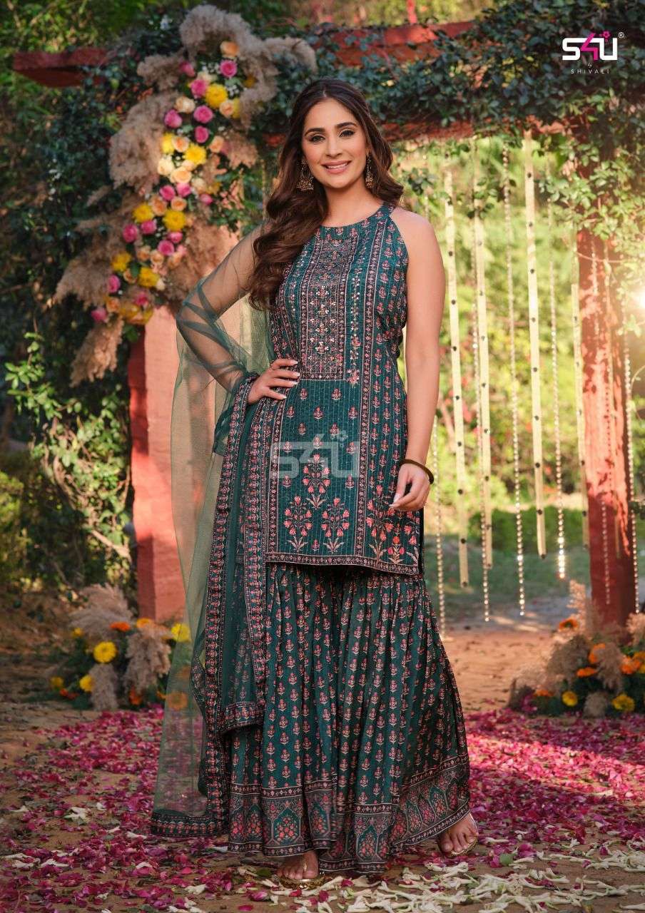 S4u Afreen Catalog Traditional Designer Wear Ready Made Dress Materials Wholesale
