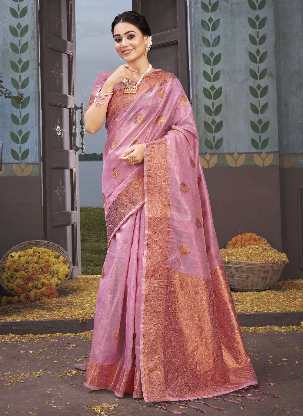 Sangam Padmini Vol 2 Catalog Organza Weaving Rich Pallu Sarees Wholesale