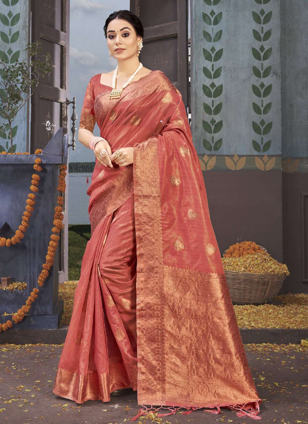 Sangam Padmini Vol 2 Catalog Organza Weaving Rich Pallu Sarees Wholesale