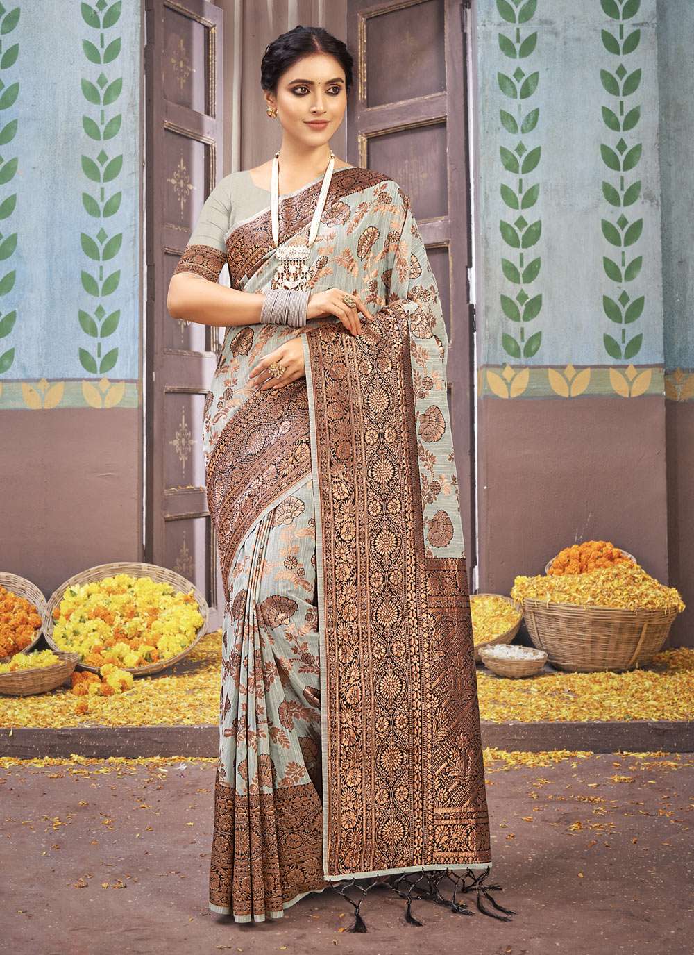 Sangam Vasu Pujya Vol 3 Catalog Casual Wear Cotton Sarees Wholesale