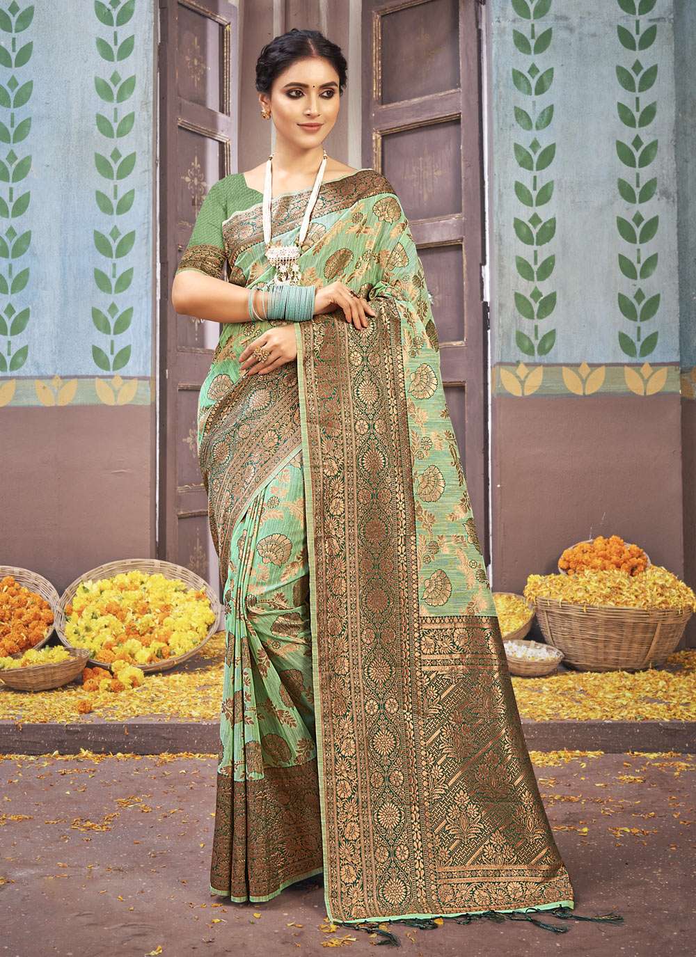 Sangam Vasu Pujya Vol 3 Catalog Casual Wear Cotton Sarees Wholesale
