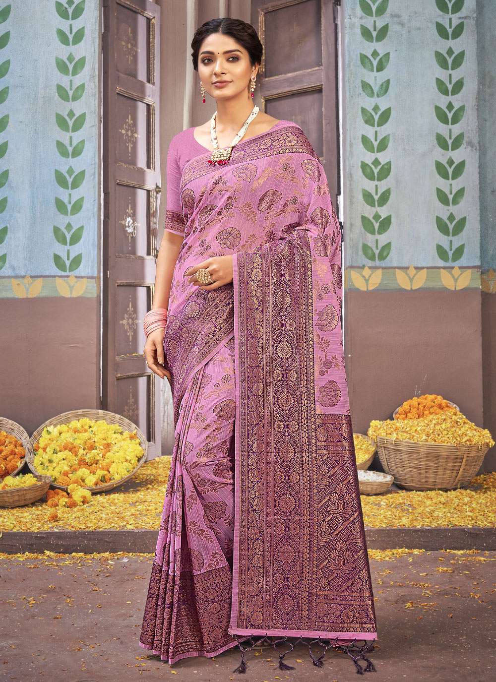 Sangam Vasu Pujya Vol 3 Catalog Casual Wear Cotton Sarees Wholesale