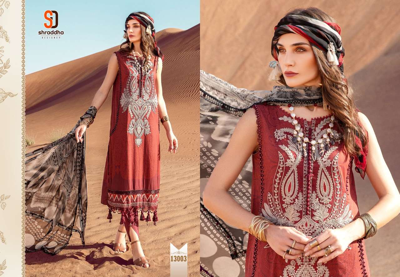 Shraddha M Print Vol 13 Catalog Lawn Cotton Pakistani Salwar Suits Wholesale
