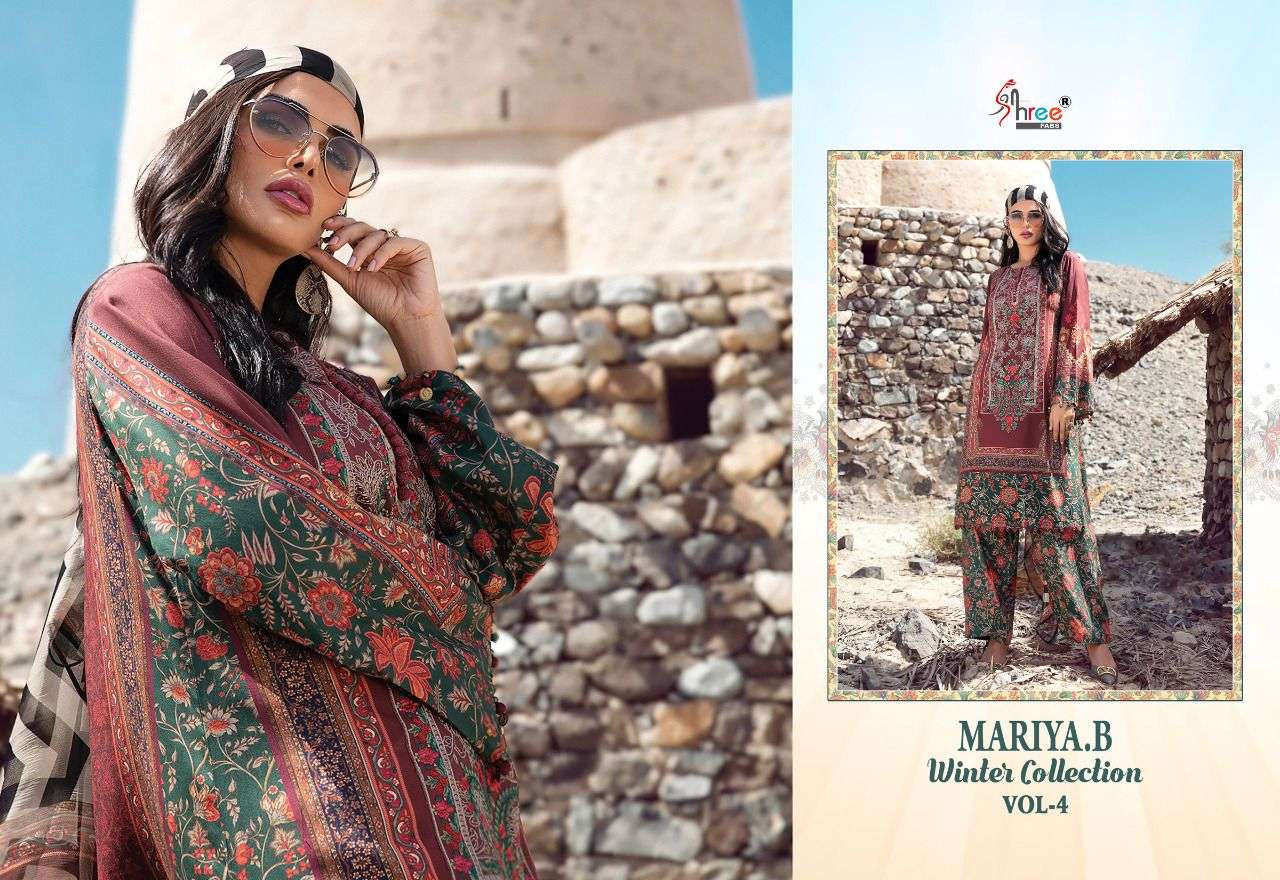 Shree Mariya B Winter Collection Vol 4 Catalog Pakistani Salwar Suits Wholesale