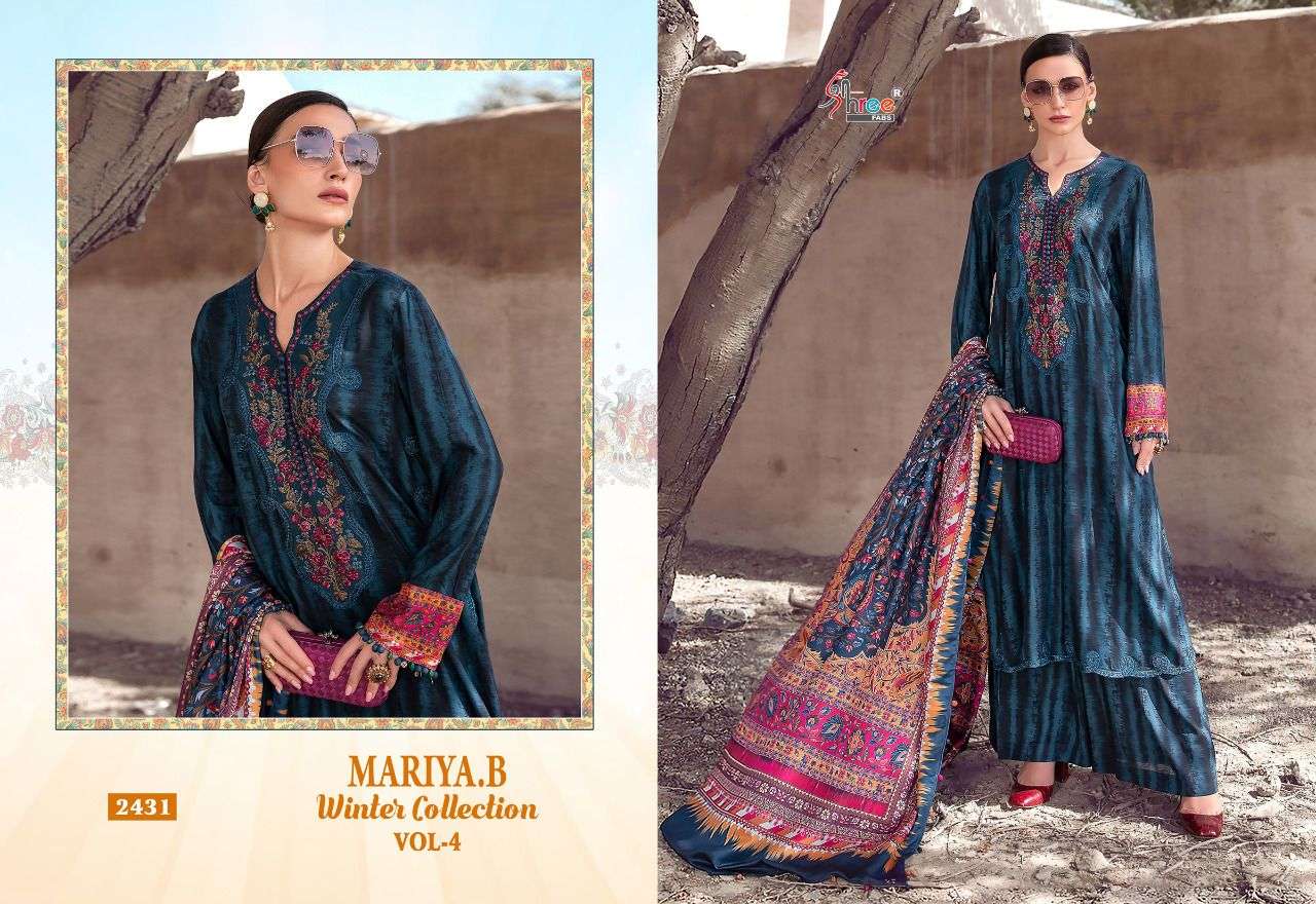 Shree Mariya B Winter Collection Vol 4 Catalog Pakistani Salwar Suits Wholesale