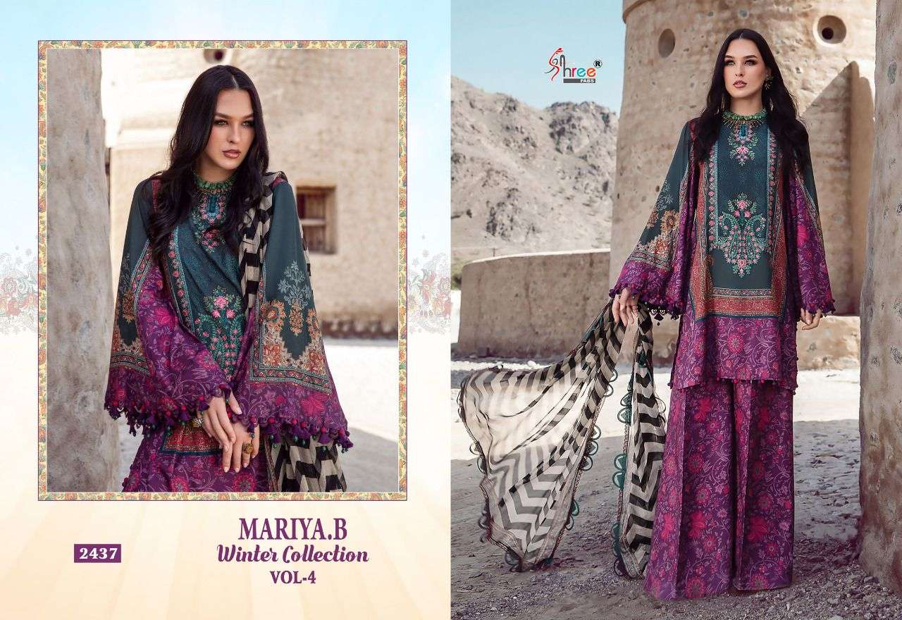 Shree Mariya B Winter Collection Vol 4 Catalog Pakistani Salwar Suits Wholesale