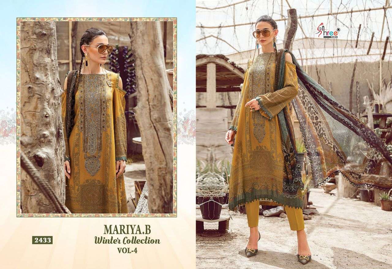 Shree Mariya B Winter Collection Vol 4 Catalog Pakistani Salwar Suits Wholesale