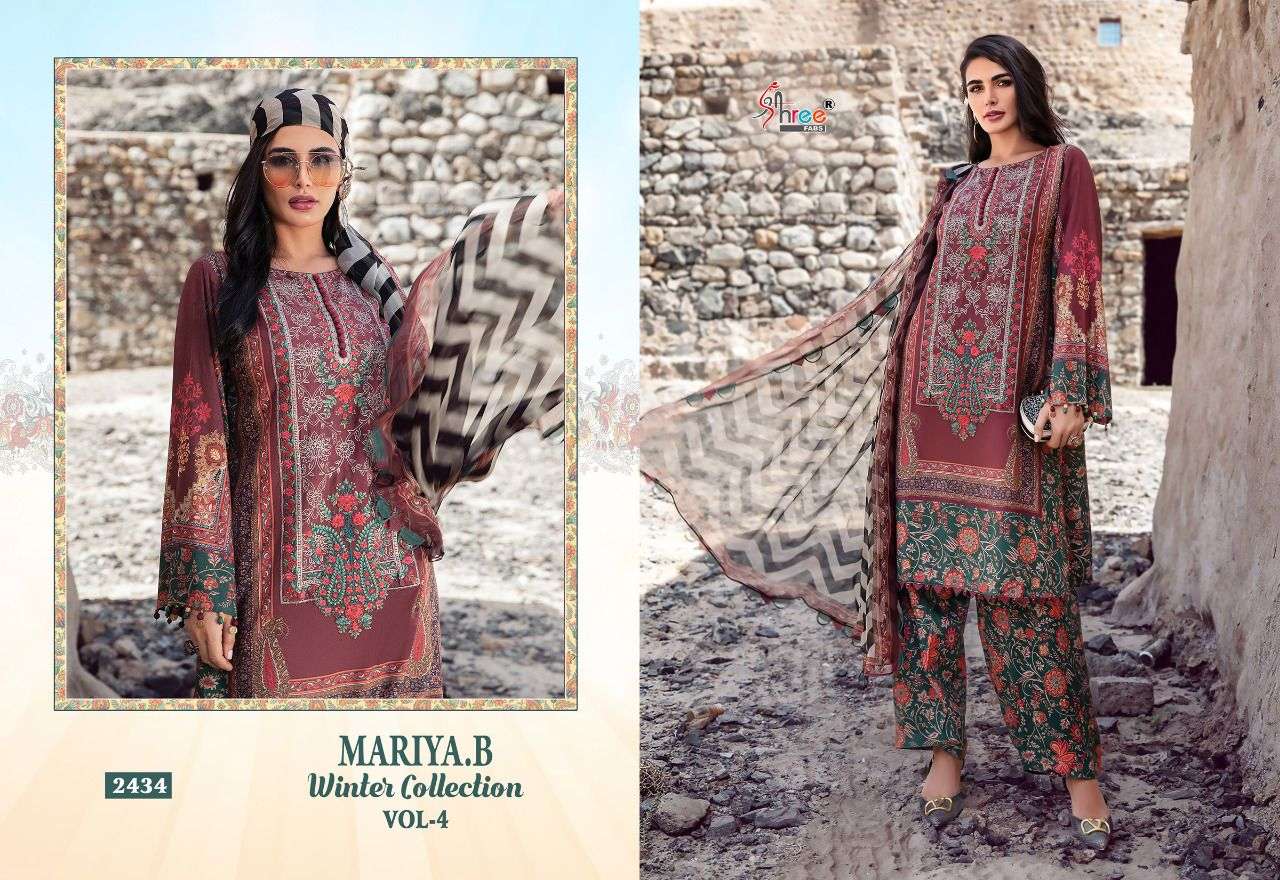 Shree Mariya B Winter Collection Vol 4 Catalog Pakistani Salwar Suits Wholesale