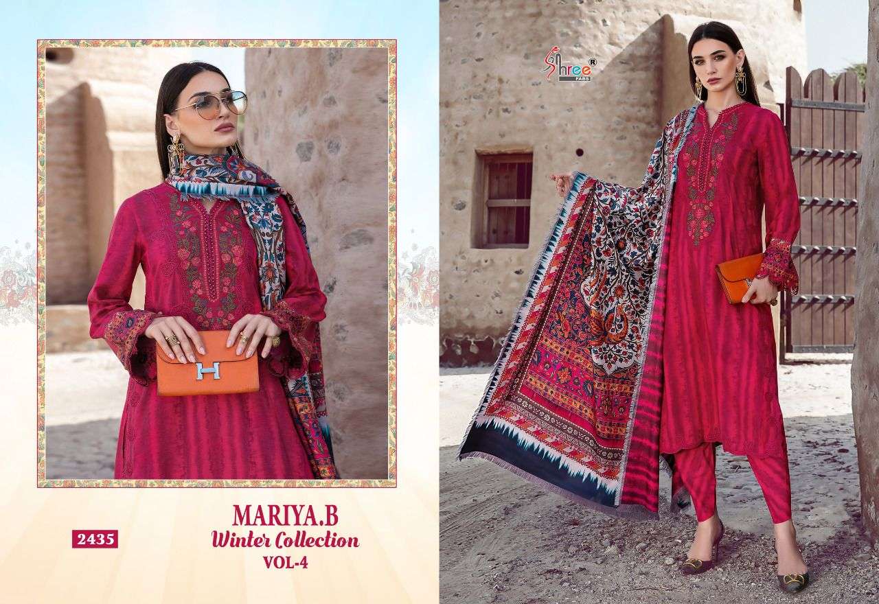Shree Mariya B Winter Collection Vol 4 Catalog Pakistani Salwar Suits Wholesale