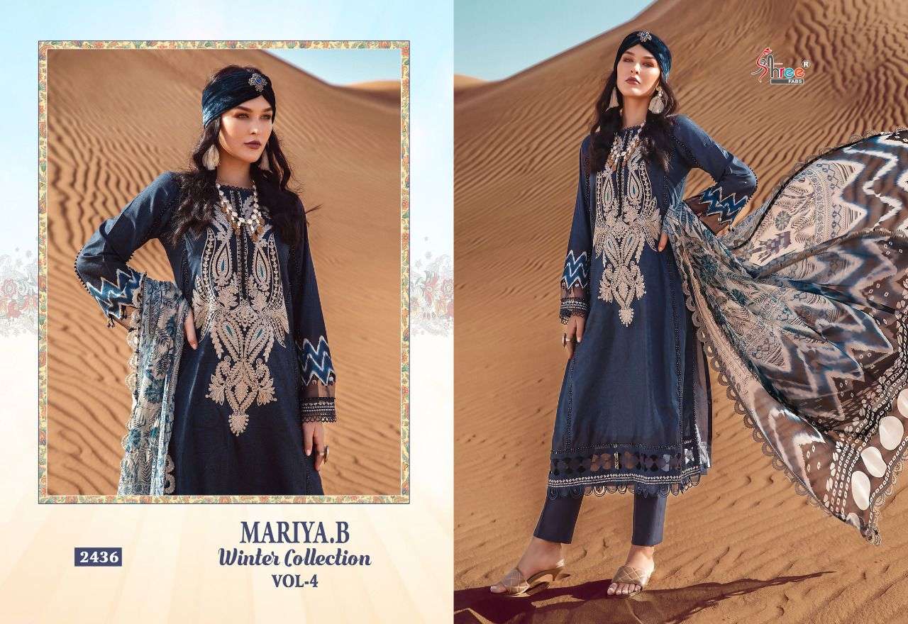 Shree Mariya B Winter Collection Vol 4 Catalog Pakistani Salwar Suits Wholesale