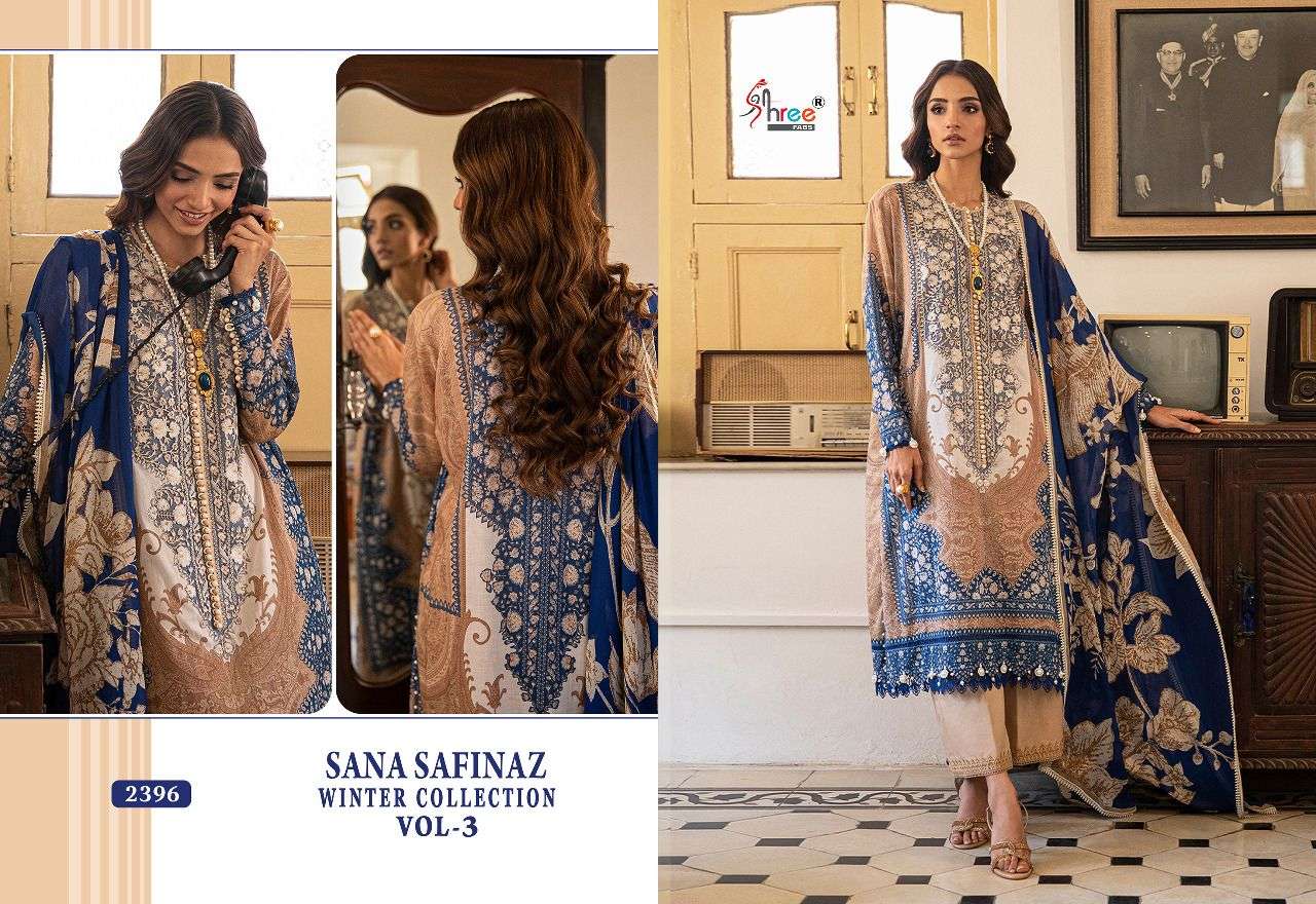 ZARQASH PRESENTS 3004 COLOURS VELVET PAKISTANI WINTER SUITS COLLECTION AT  WHOLESALE PRICE 7358