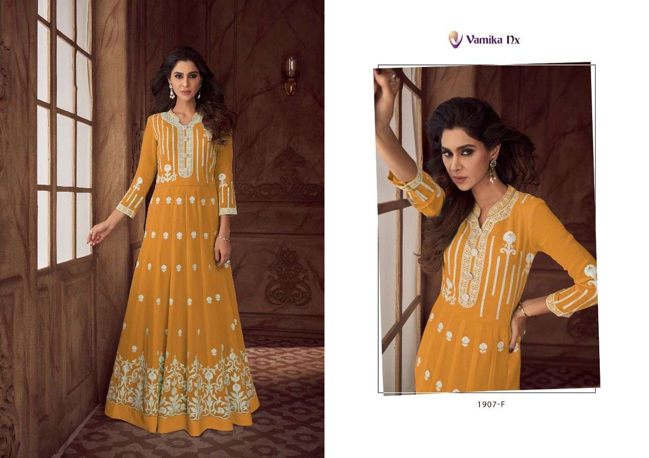 Vamika Nx Siya Vol 2 Catalog Platinum Pure Georgette Anarkali Kurtis Wholesale