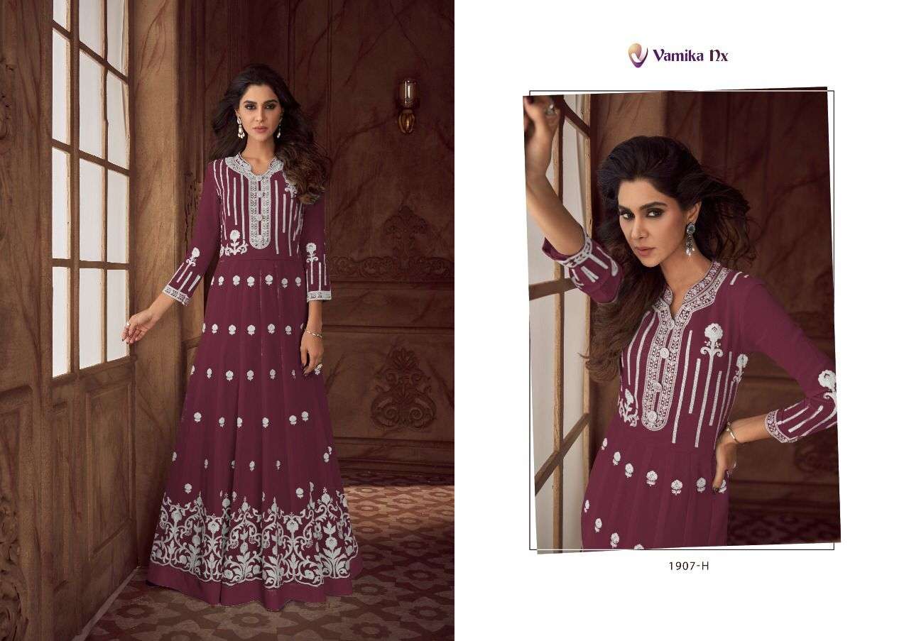 Vamika Nx Siya Vol 2 Catalog Platinum Pure Georgette Anarkali Kurtis Wholesale