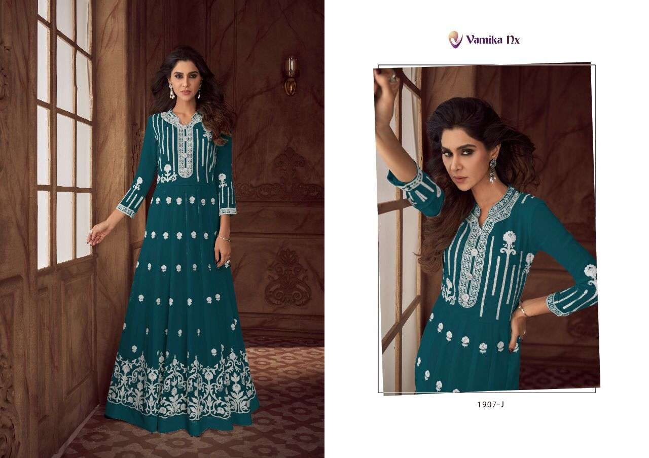 Vamika Nx Siya Vol 2 Catalog Platinum Pure Georgette Anarkali Kurtis Wholesale